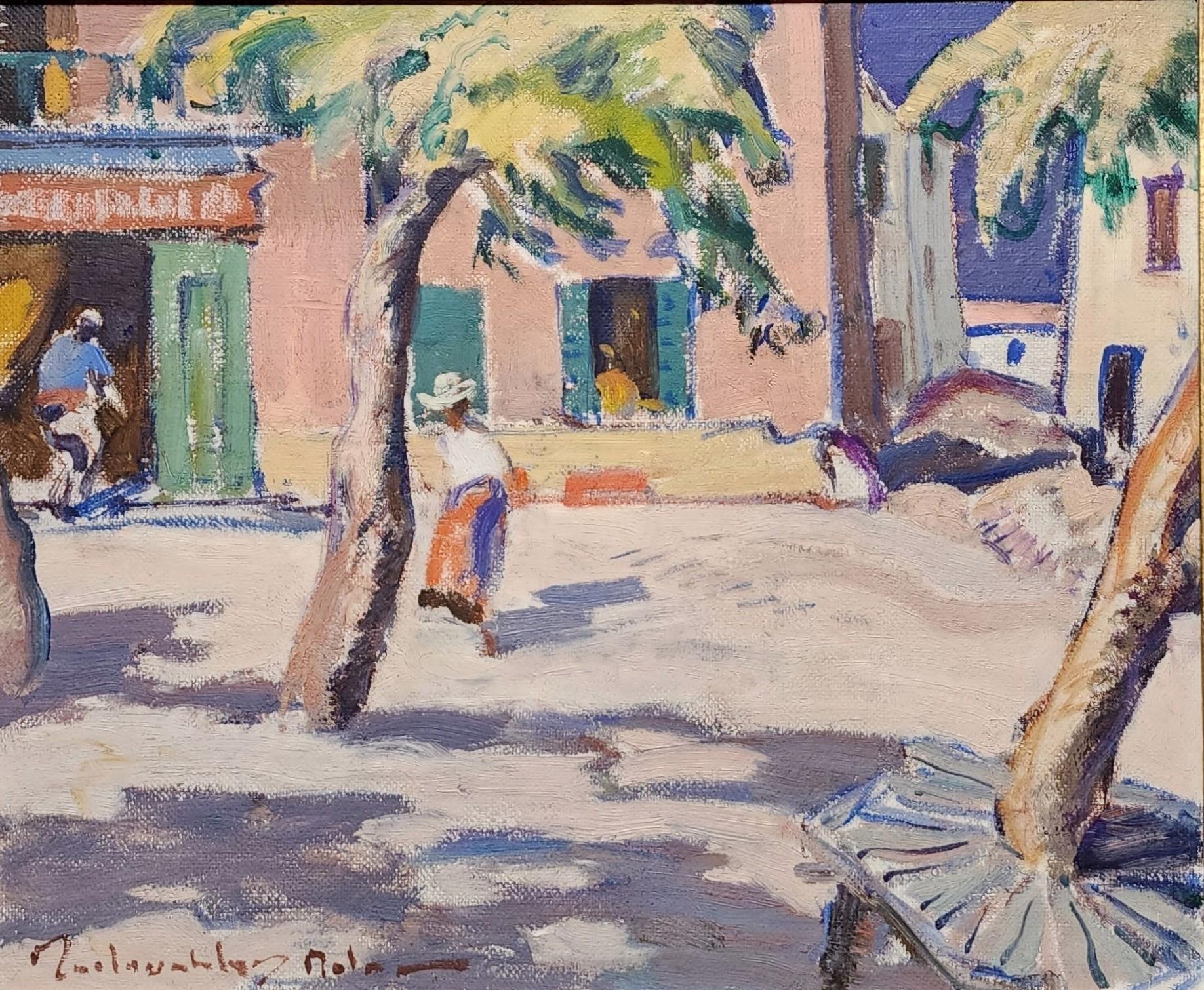 St. Tropez, 1924, John Maclauchlan Milne, Französische Riviera, Côte d'Azur, Kolorist im Angebot 1