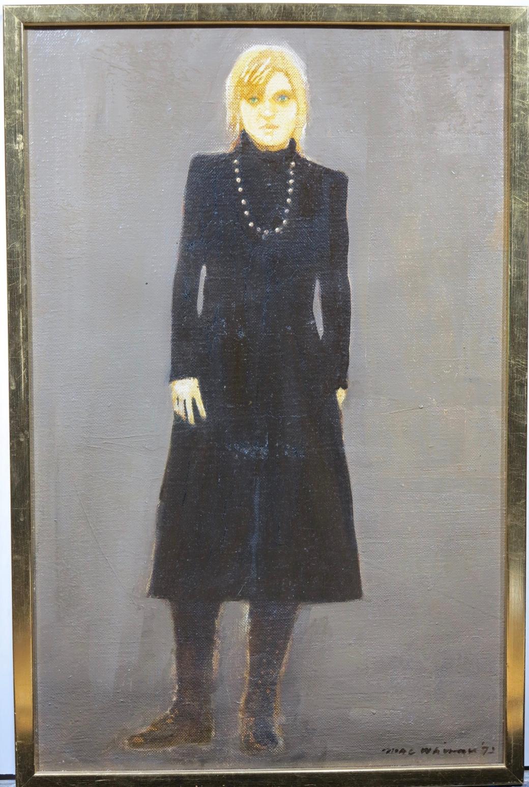 Portrait of Patrizia Anichini - Painting by John MacWhinnie