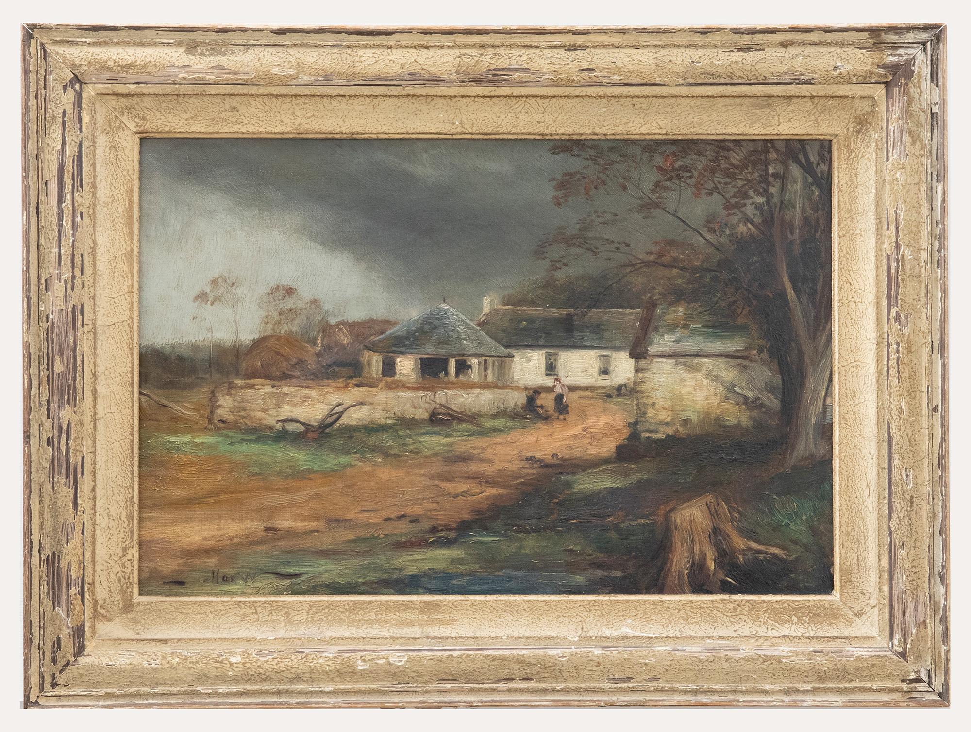 John Macwhirter Landscape Painting - John MacWhirter (1839-1911) - Framed Early 20th Century Oil, The Old Farm
