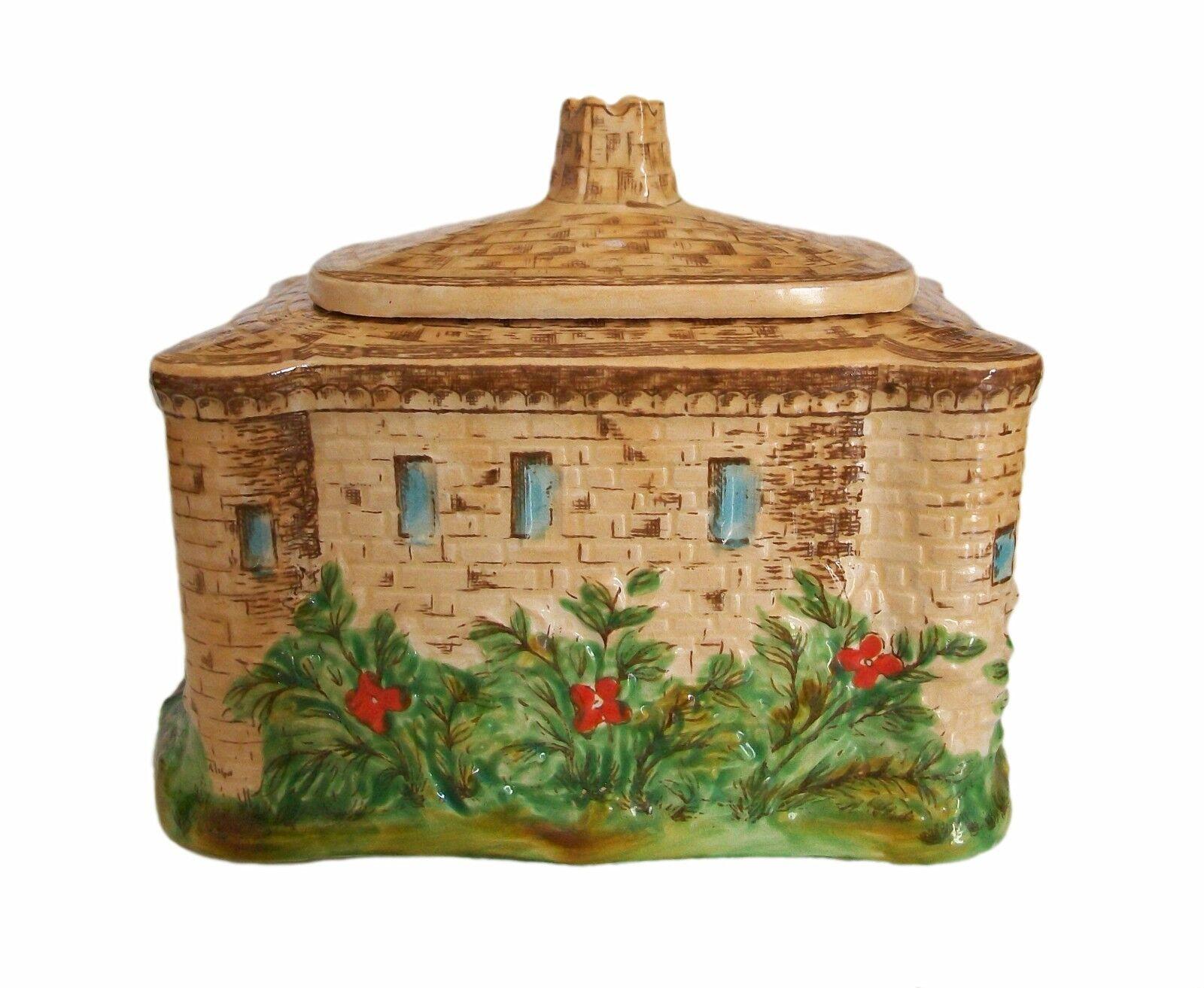 Ceramic JOHN MADDOCK & SONS LTD. - Sunset Ware - Cottage Ware Sugar Box - U.K. - C.1927 For Sale