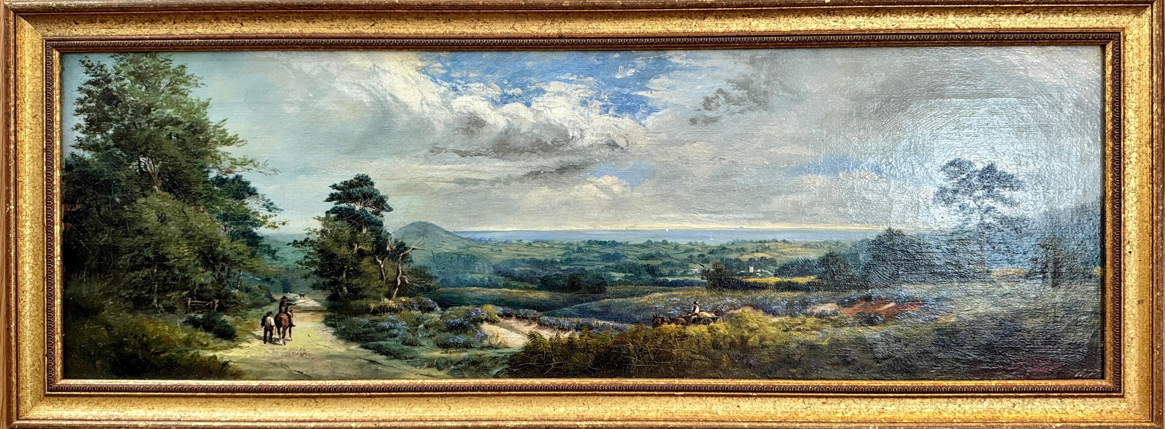 Landscape Painting JOHN MAIR - Paysage anglais du 19e siècle VERS OTTERTON , LADRAM