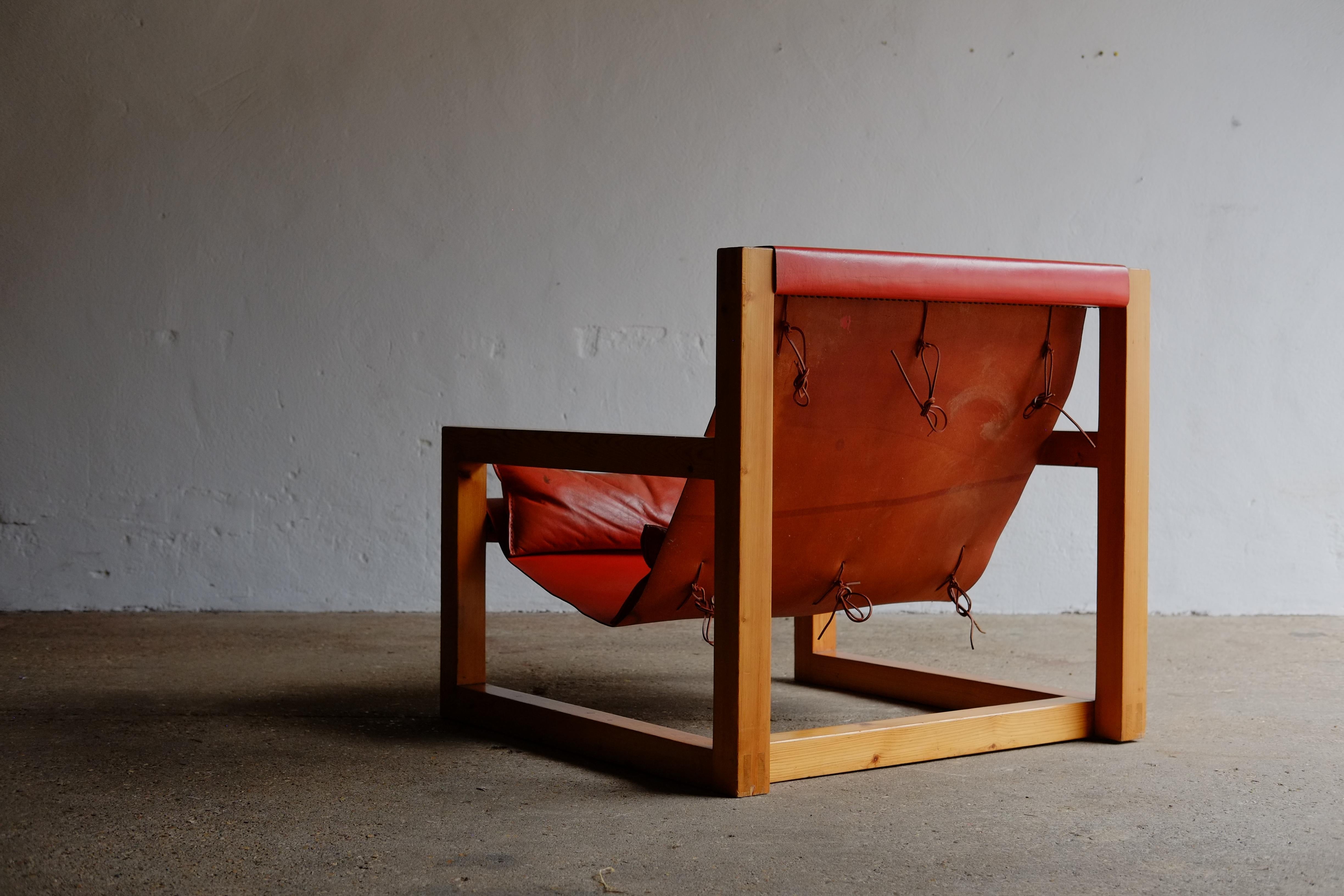 John Makepeace Sling Armchair For Liberty & Co, 1970's 5