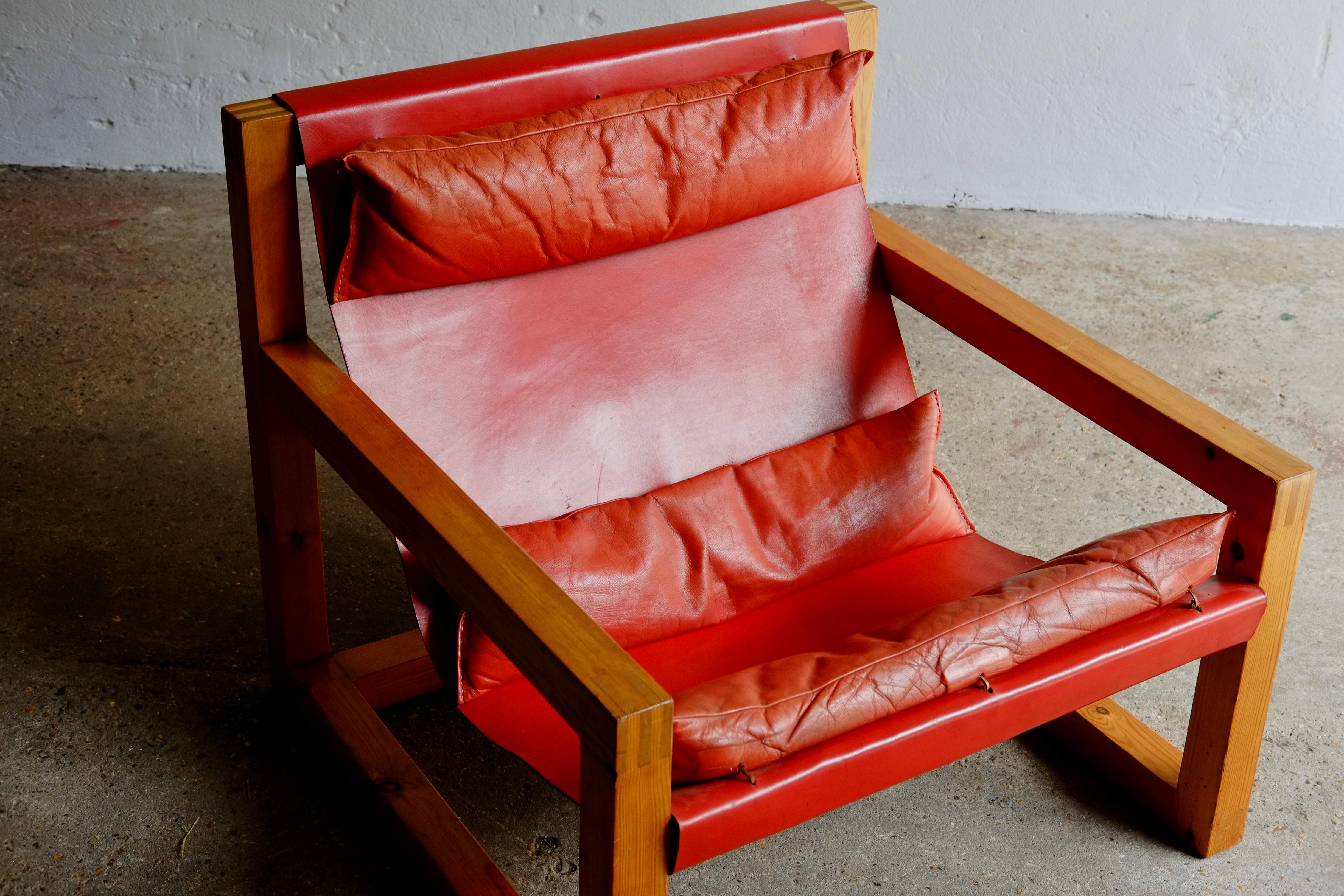Mid-Century Modern John Makepeace Sling Armchair For Liberty & Co, 1970's