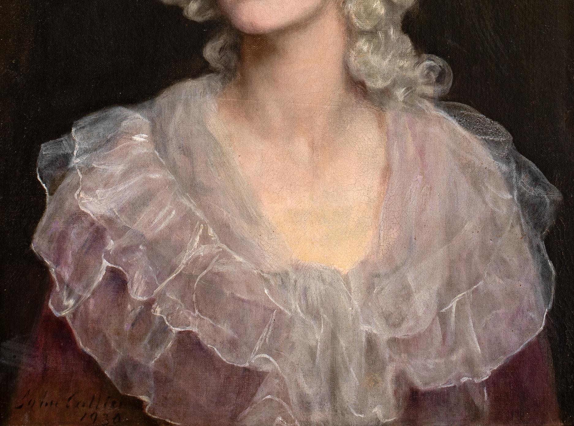 Ritratto della signora Diana George (nata Atkinson), datato 1930 Scuola pre raffaellesca in vendita 6