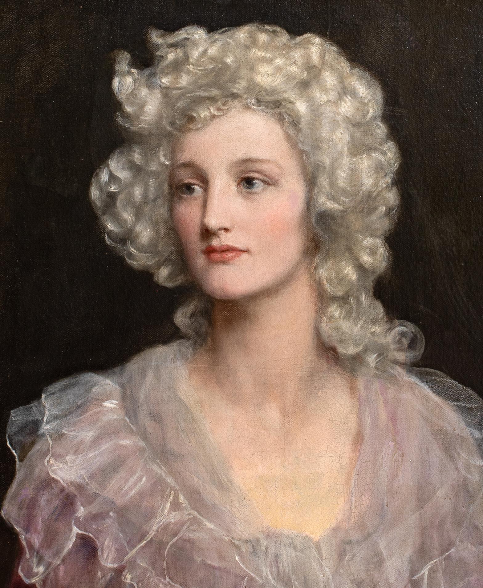 Ritratto della signora Diana George (nata Atkinson), datato 1930 Scuola pre raffaellesca in vendita 1
