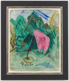 Petit Point, Maine, 1922 ( Paysage moderniste abstrait)