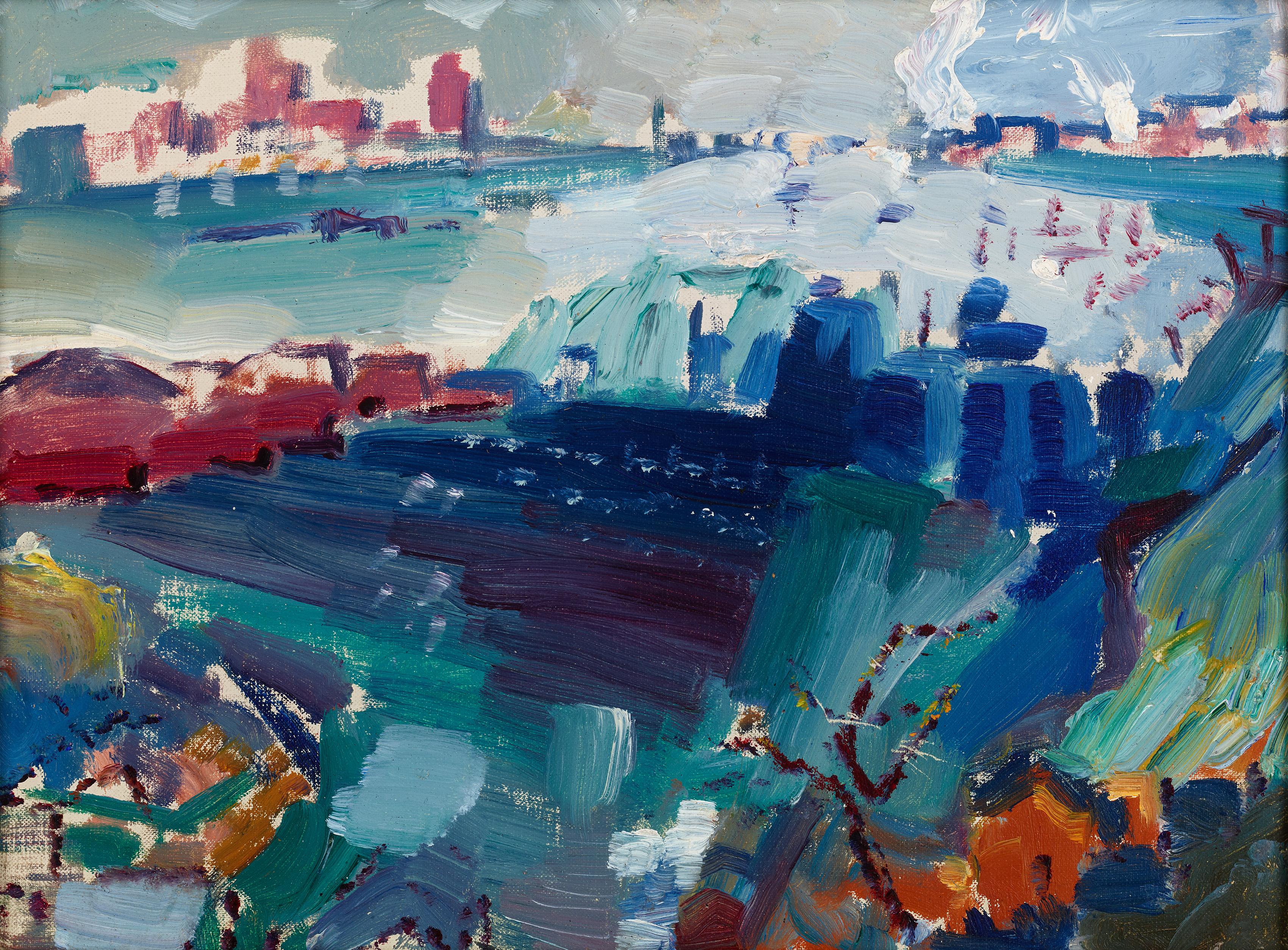 Landscape Painting di John Marin - Sequenza Weehawken