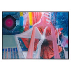 John Marksbury Painting, "All Systems Go", Mixed-Media on Canvas