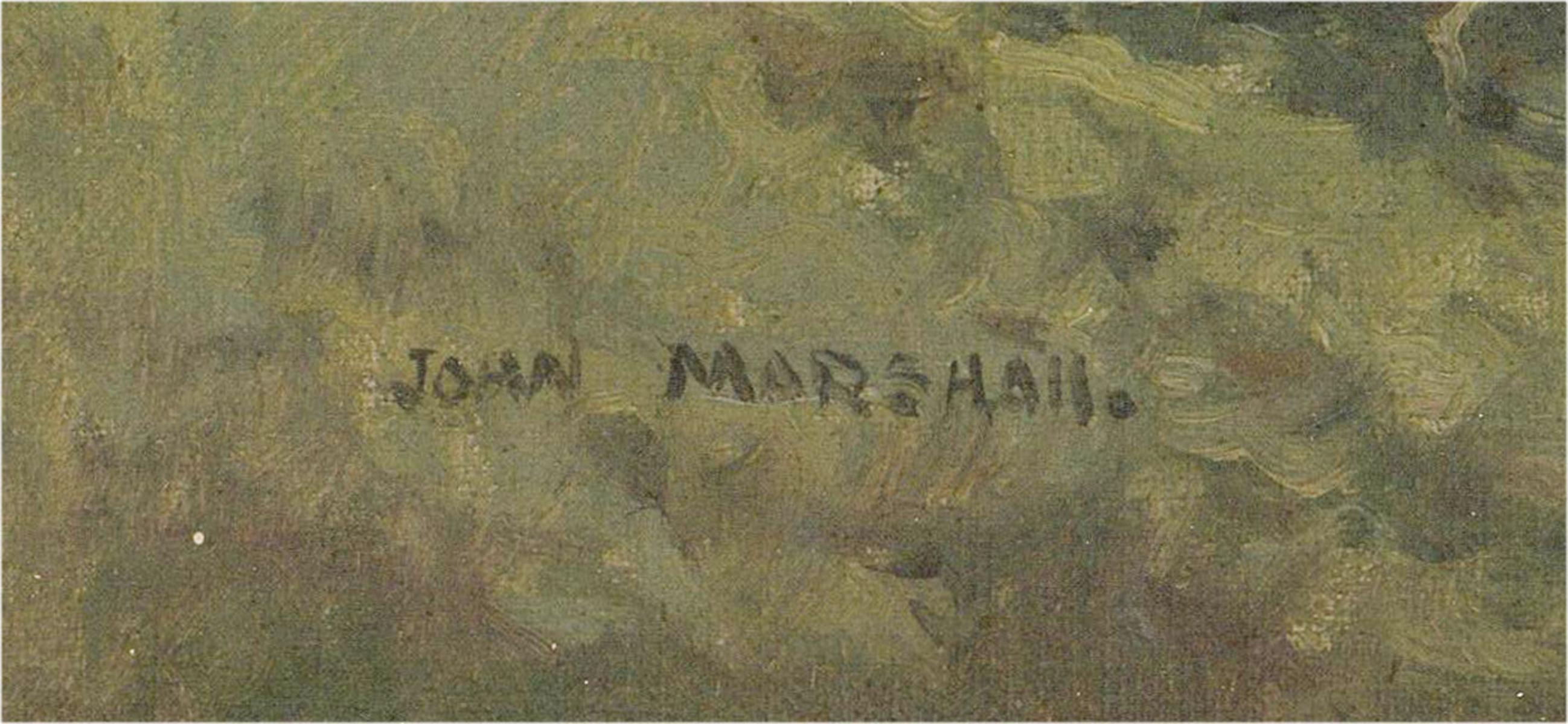 John Marshall - Framed Mid 20th Century Oil, River Stroll For Sale 3