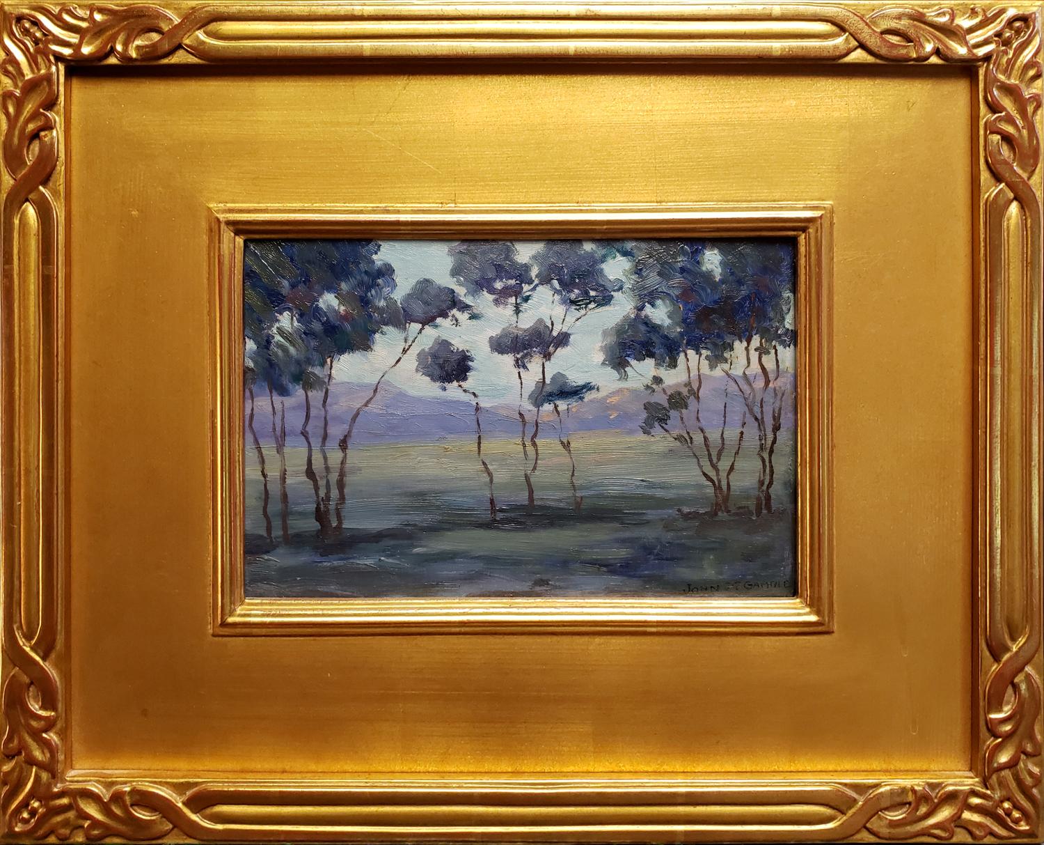 Untitled - Eucalyptus Landscape, c. 1920s - Painting by John Marshall Gamble