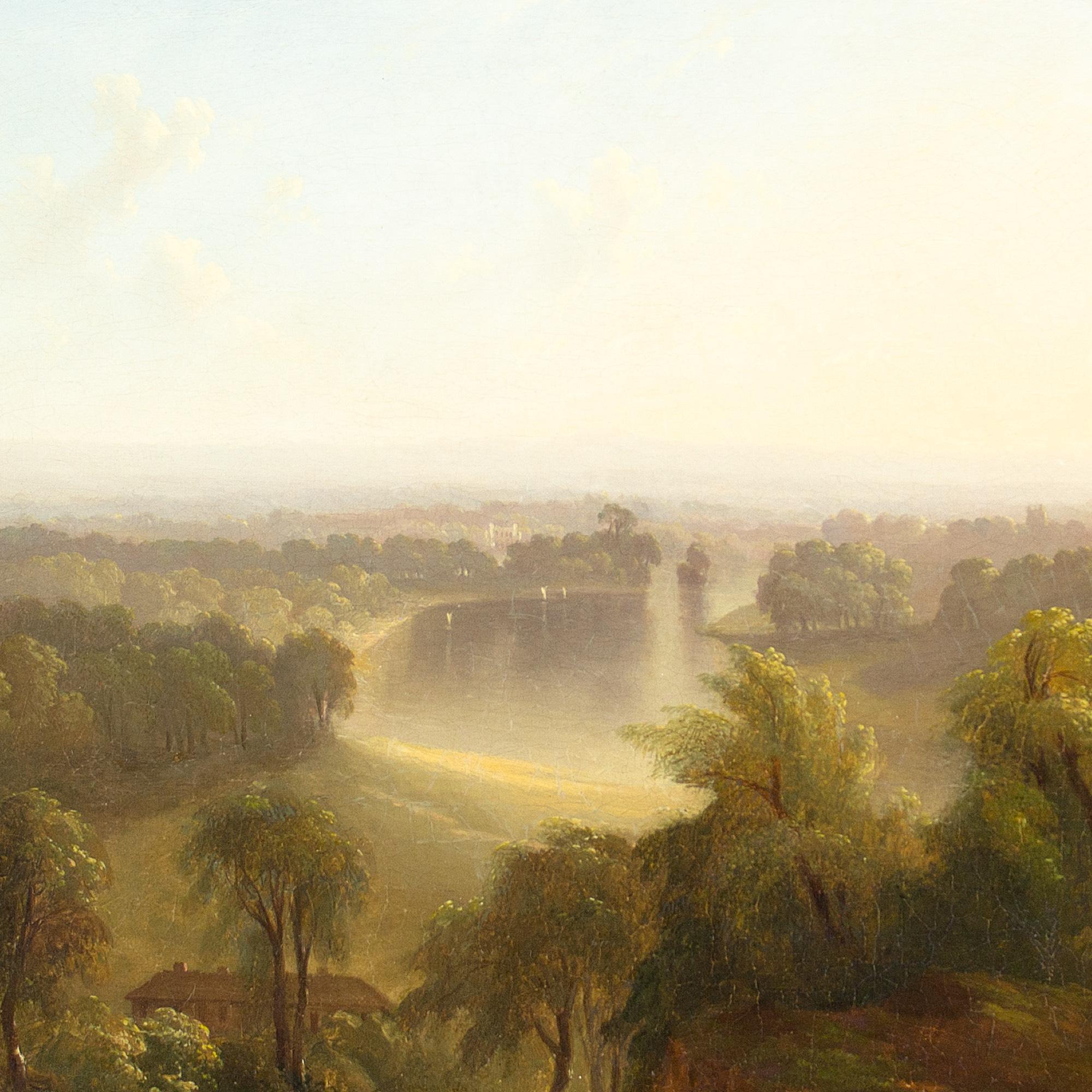 John Martin (Circle) The Valley Of The Thames Viewed From Richmond, Oil Painting 1