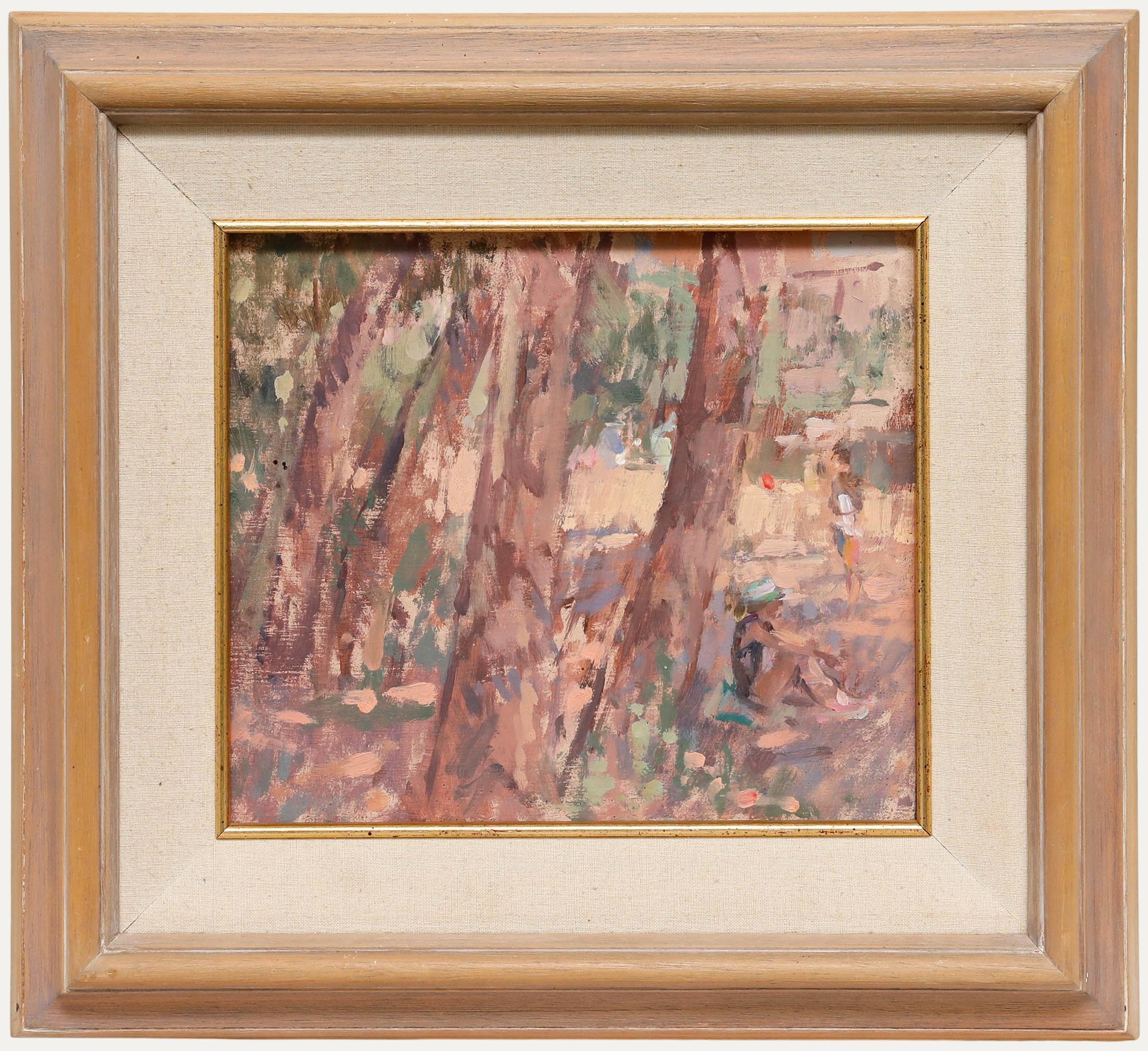 John Martin RBA (b.1957) - Framed Contemporary Oil, Beyond The Woods