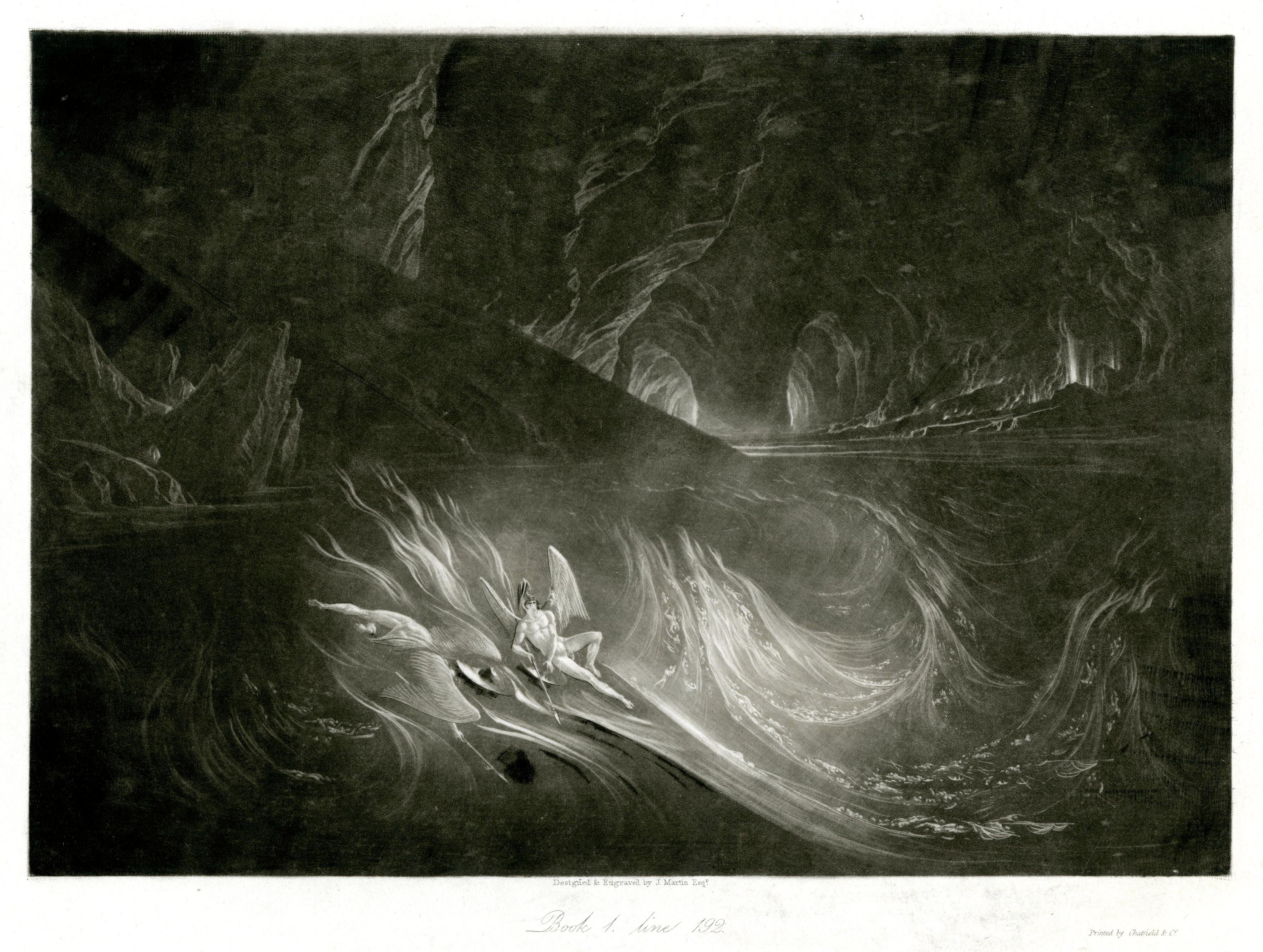 Book 1, line 192: Satan on the Burning Lake
