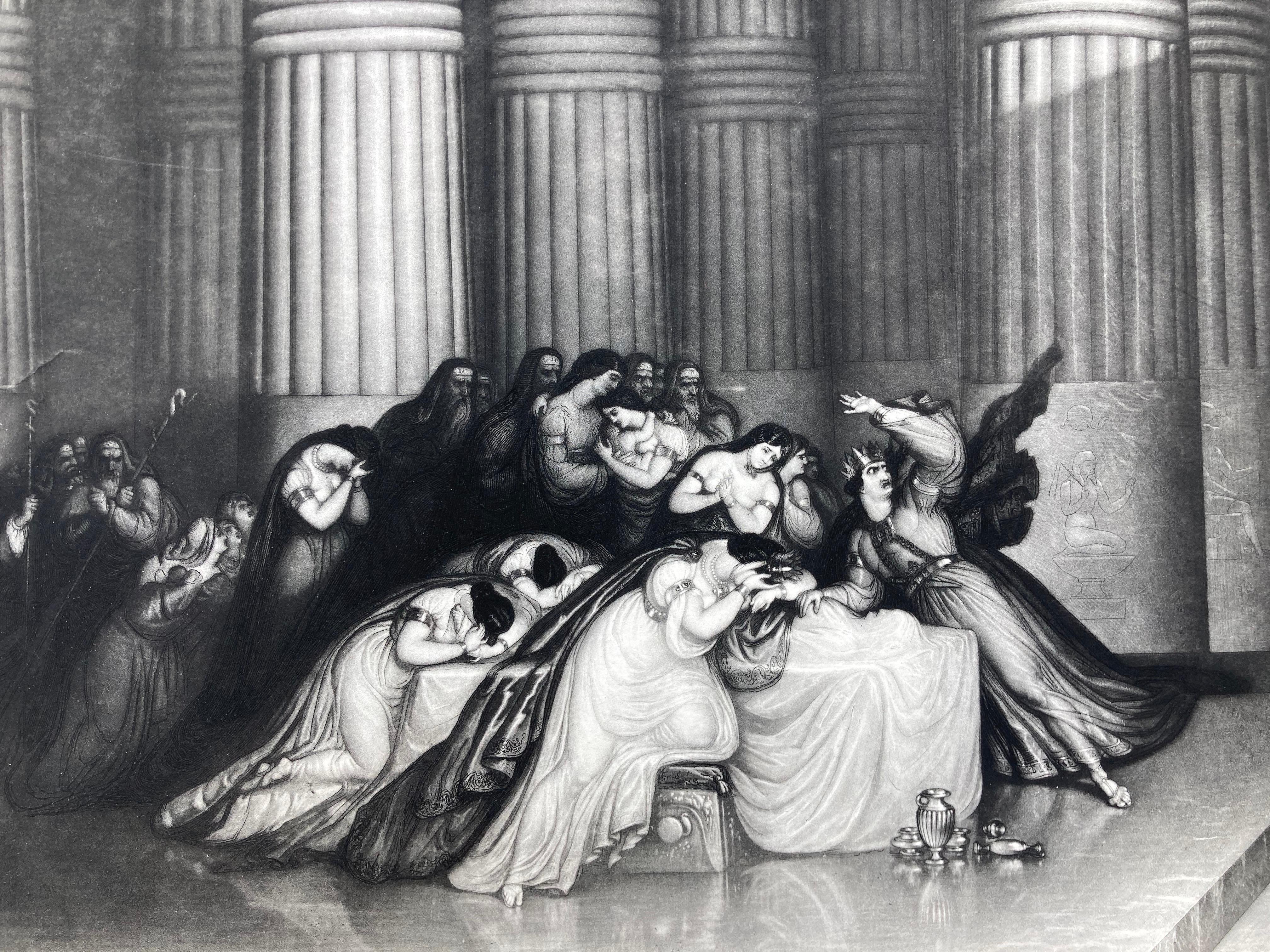 JOHN MARTIN (1789 - 1854)
TOD DES ERSTGEBOREN, Seiner Majestät König Louise Philippe, König der Franzosen, gewidmet, als Zeichen der Dankbarkeit des Künstlers für die hohen Ehren, die ihm seine Majestät gnädigerweise erwiesen hat, 1836
