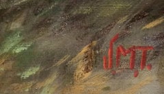 Setter in a Landscape, Antique Dog Painting