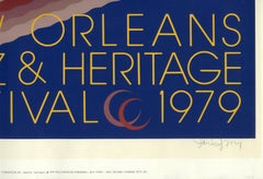 10th Anniversary New Orleans Jazz and Heritage Festival Poster - 1979