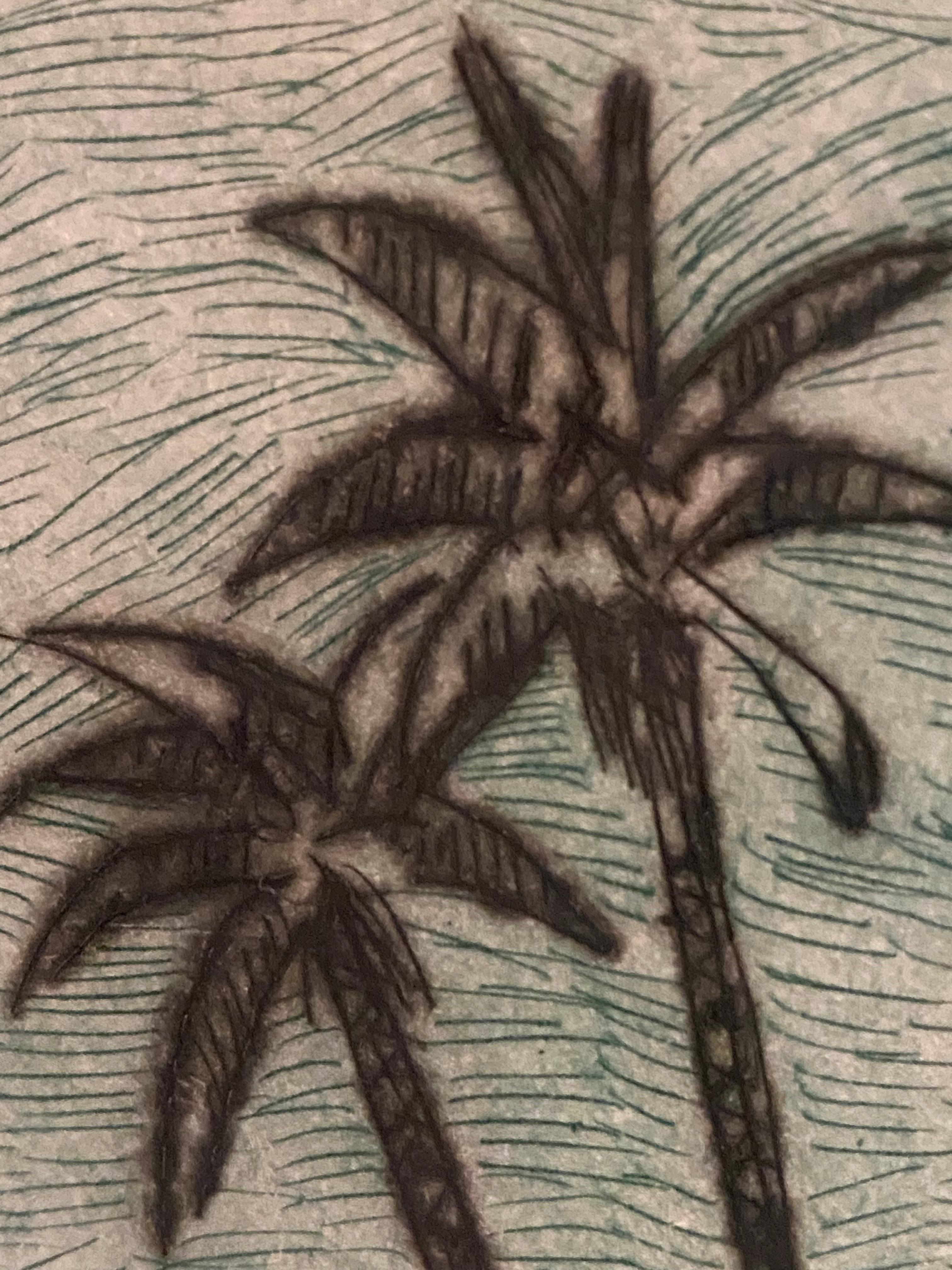 Green Sphinx Etching by John Marx For Sale 4