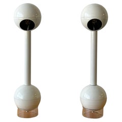 John Mascheroni "Barbell" Lamps for Kovacs, a pair