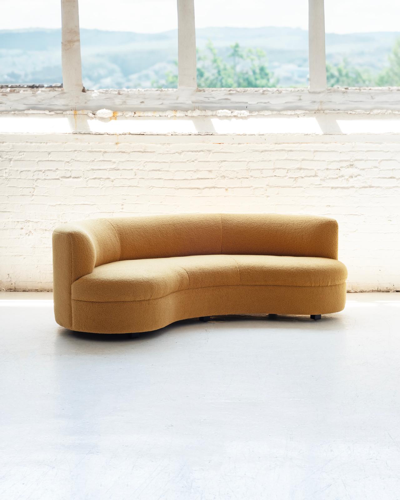 Post-Modern John Mascheroni Curved Sofa