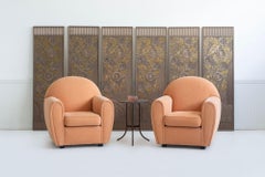 John Mascheroni per Swaim Originals, Coppia di sedie da club, modello 879C, 1989