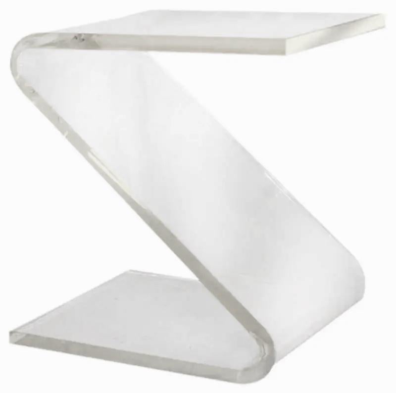 John Mascheroni Lucite Z-Form Side Tables (3 available) For Sale 4