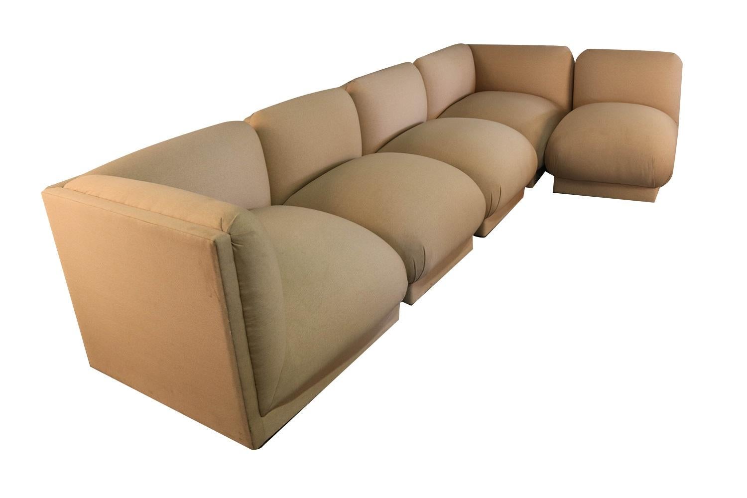 Modern John Mascheroni Modular Midcentury Sectional Sofa