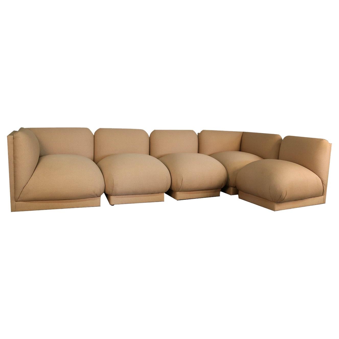 John Mascheroni Modular Midcentury Sectional Sofa