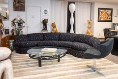 John Mascheroni Swaim Black Multicolor Tessuto Moderno Divano 2 pezzi 1980