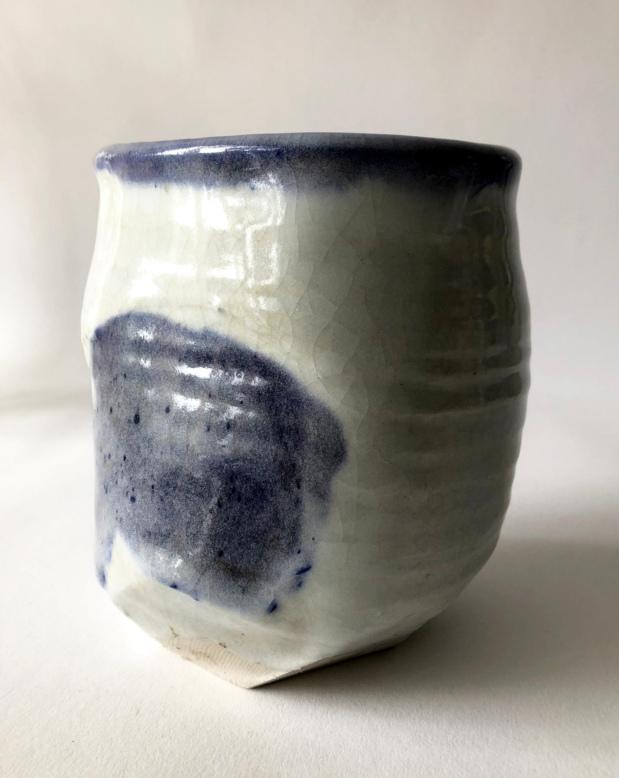 Mid-Century Modern John Mason California Studio Pottery Stoneware Vase Form