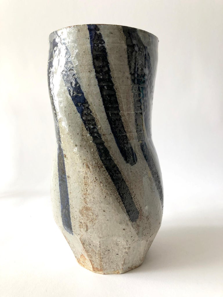 John Mason California Studio Stoneware Pottery Vase For Sale 1