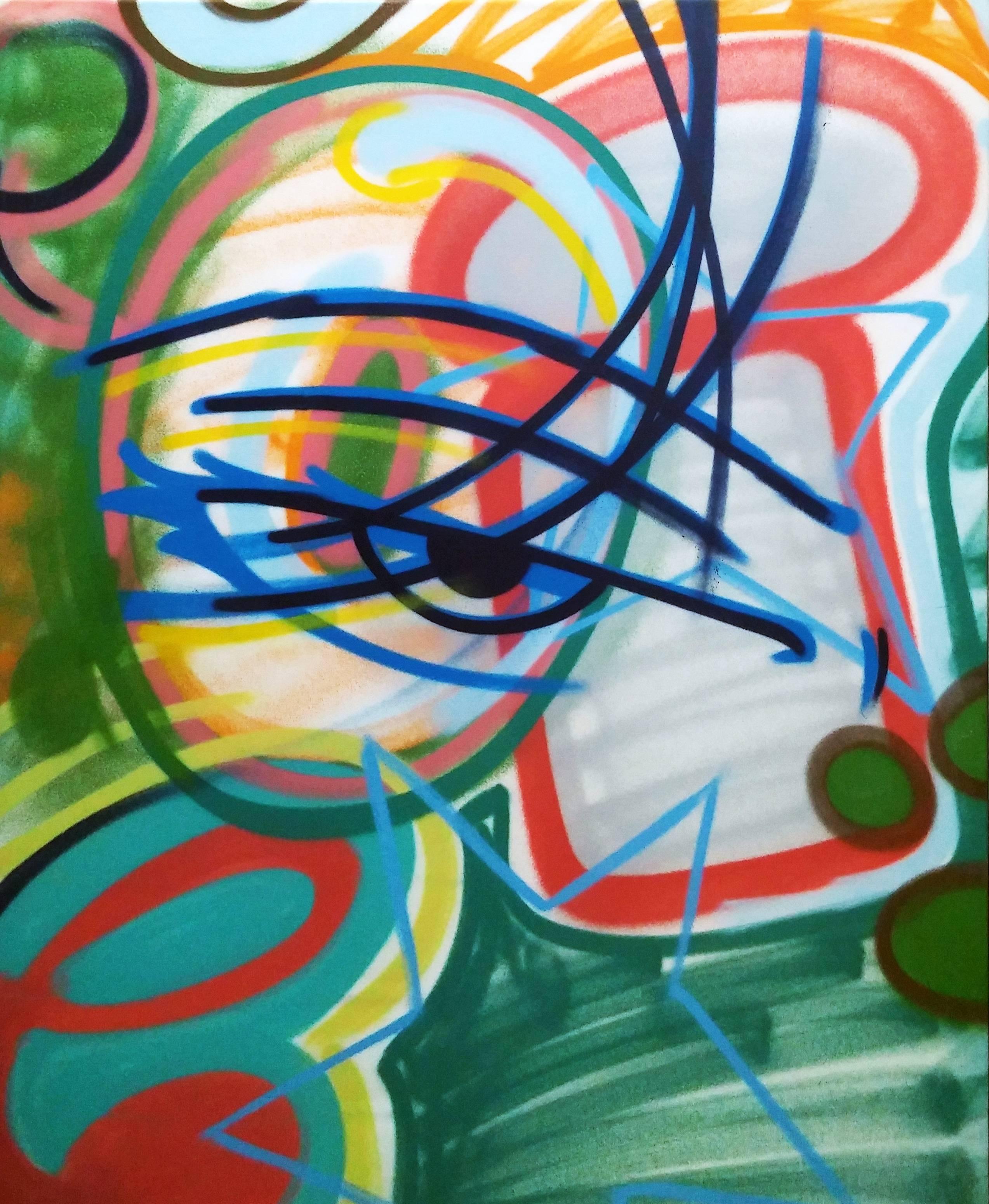 John Crash Matos Abstract Painting - UNTITLED
