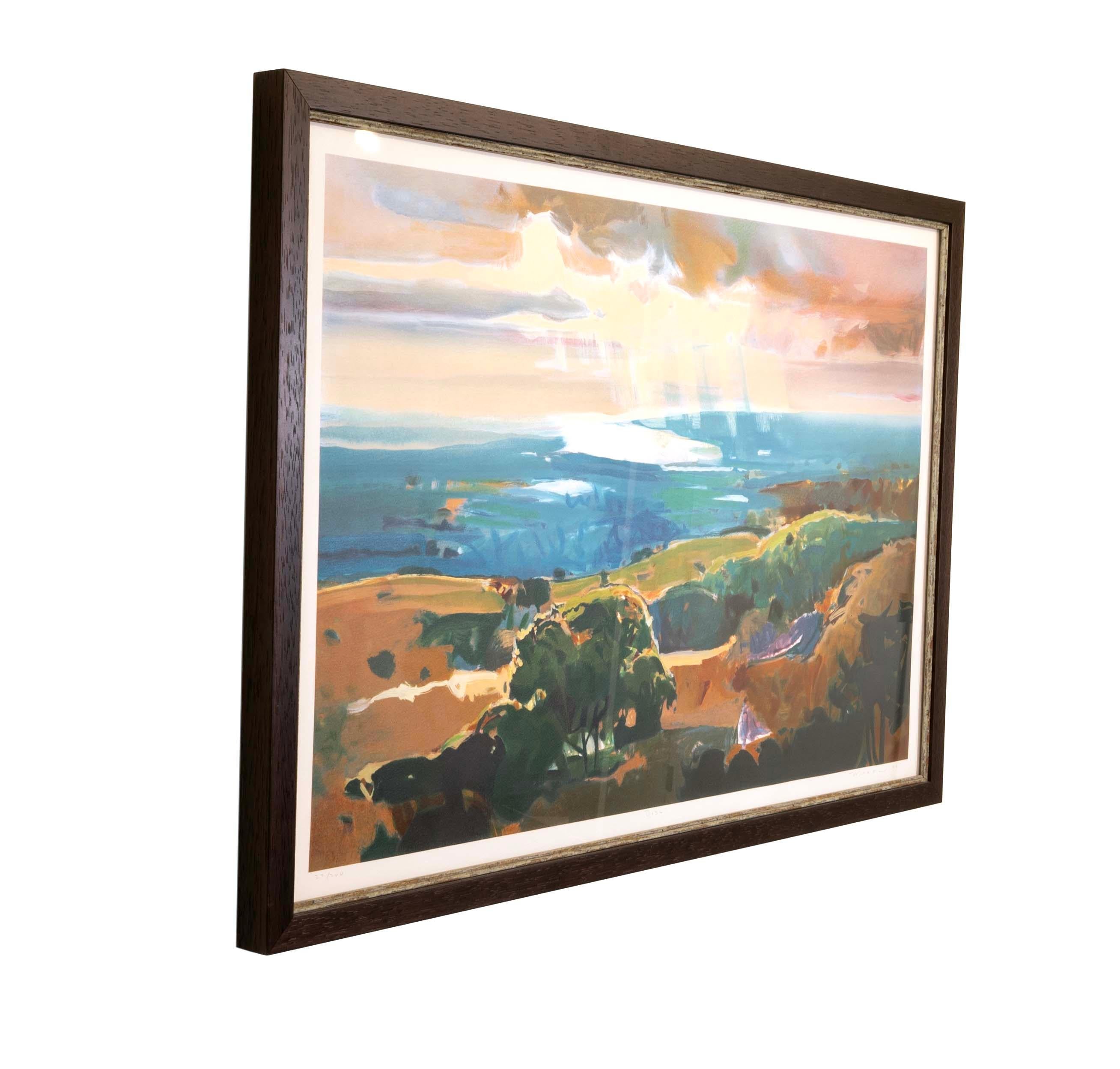 John Maxon Discovery Signierte Zeitgenössische Lithographie auf Papier 27/200 Gerahmt 1994 im Zustand „Gut“ im Angebot in Keego Harbor, MI