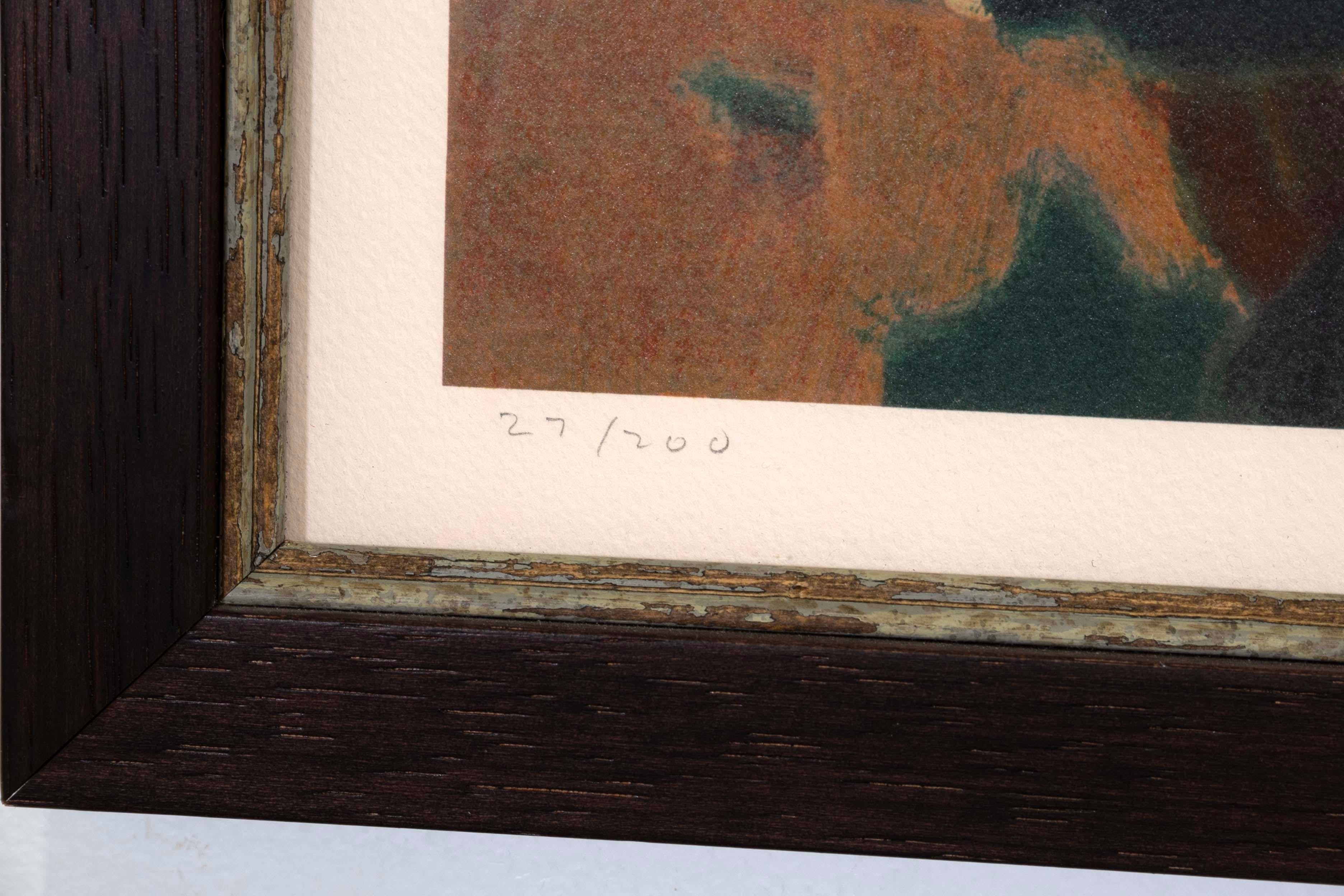 John Maxon Discovery Signierte Zeitgenössische Lithographie auf Papier 27/200 Gerahmt 1994 im Angebot 3