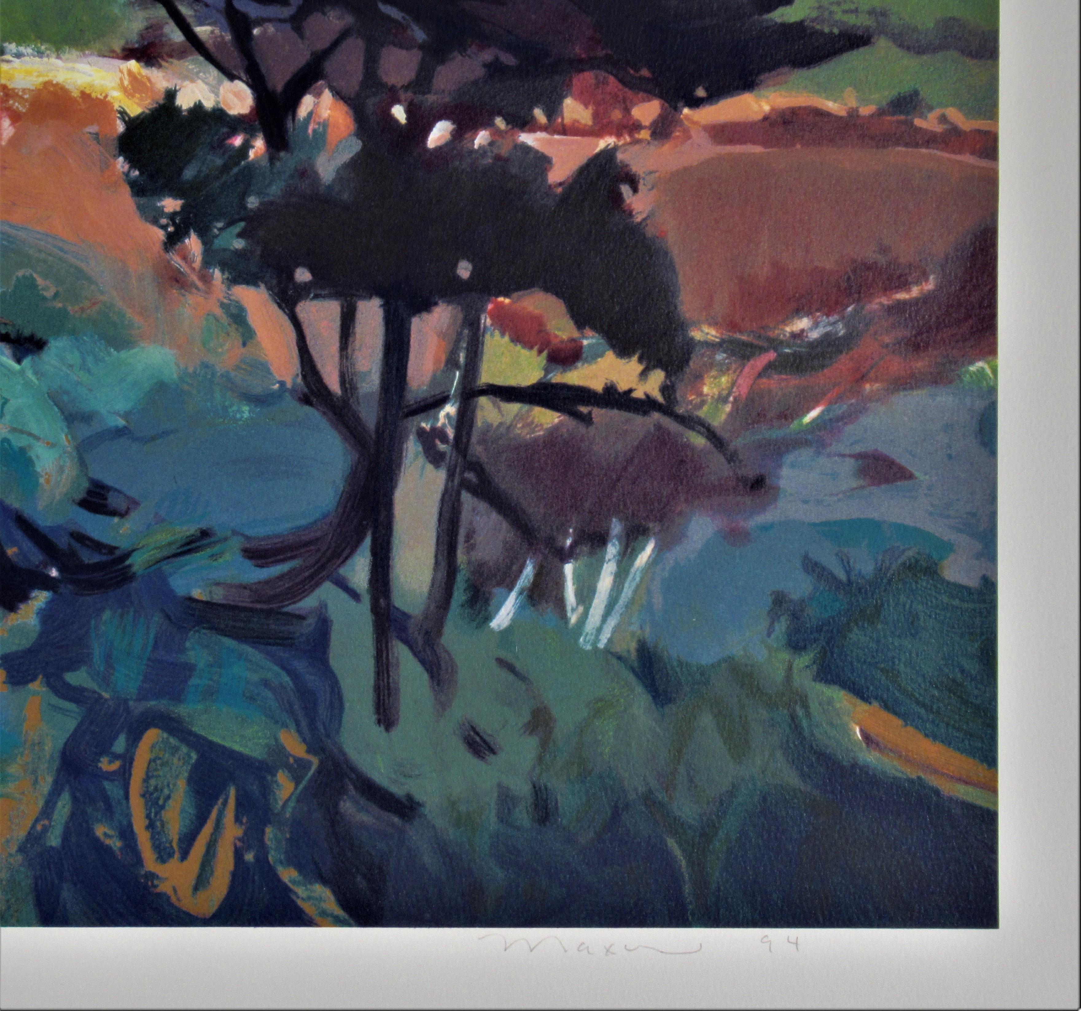 Dünenlinie (Grau), Landscape Print, von John Maxon