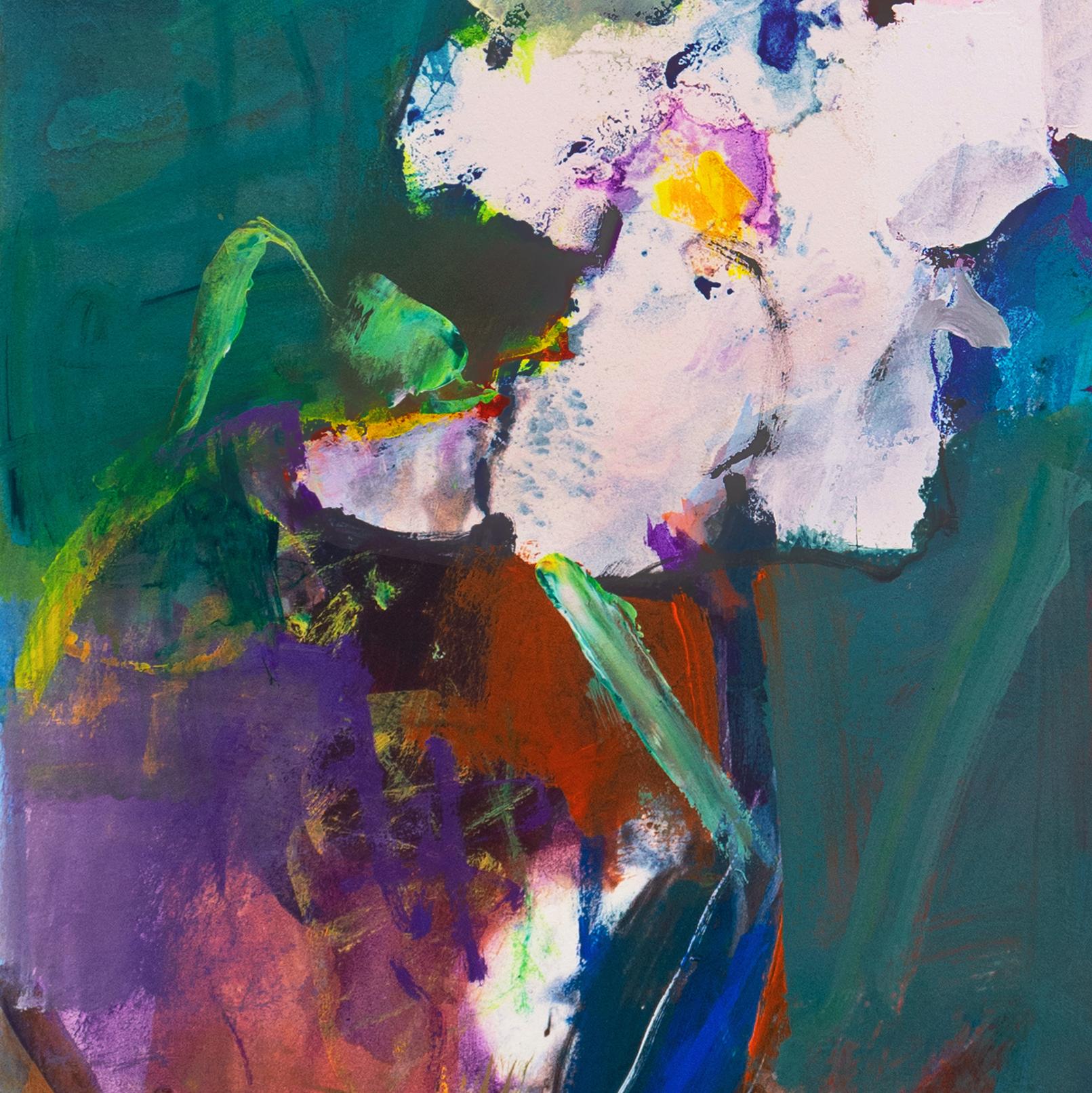 'White Iris', Paesaggio post-impressionista californiano, SJSU, Mount Madonna in vendita 1