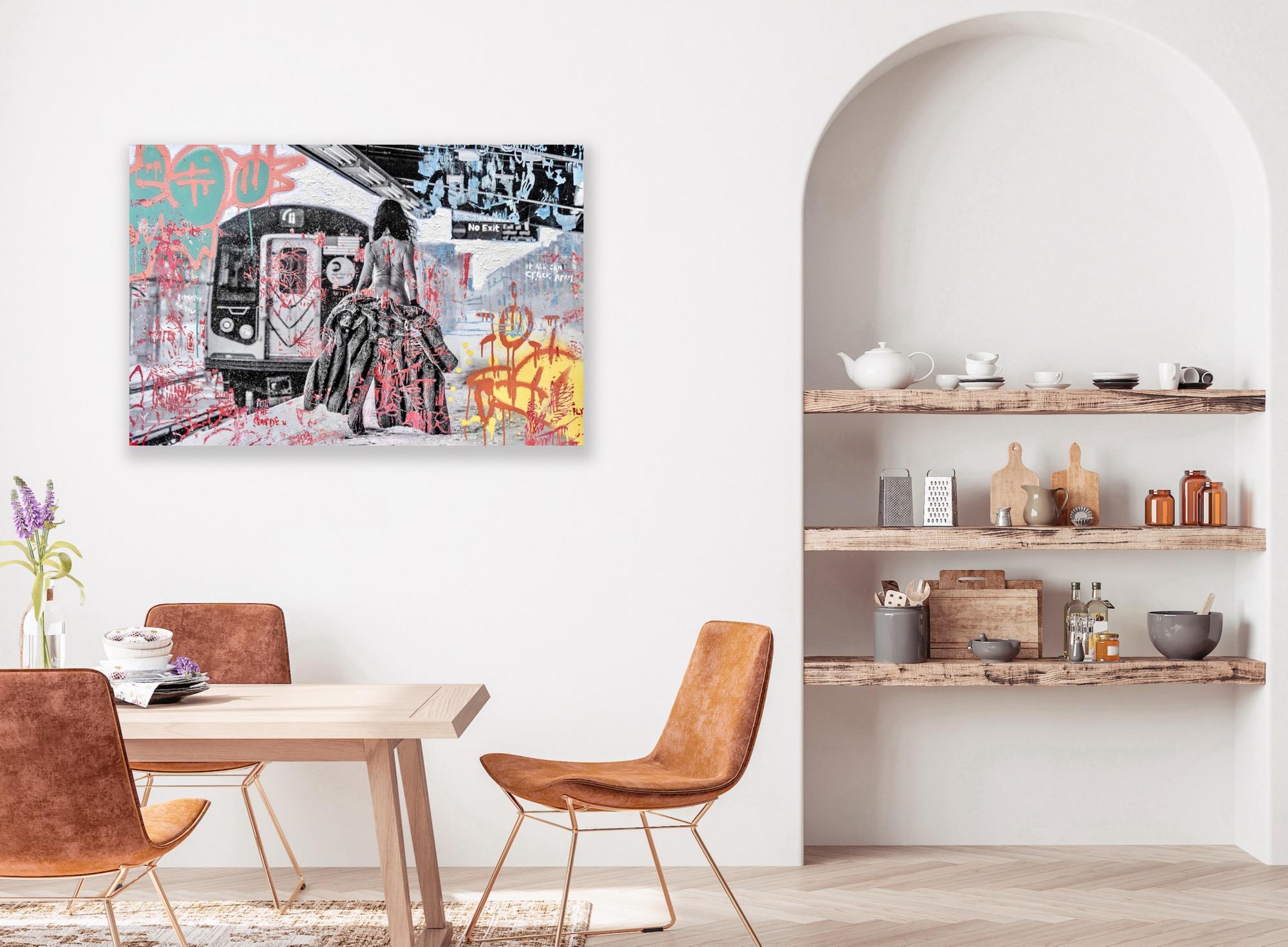 Verpasste Verbindung (Grau), Black and White Photograph, von John Mazlish