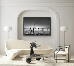 "Day Is Done"- Black & White Silhouette, Sensual Photo, Holbox, Mexico