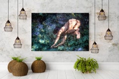 "Deep Dive"- Colorful Nude in Water Photo