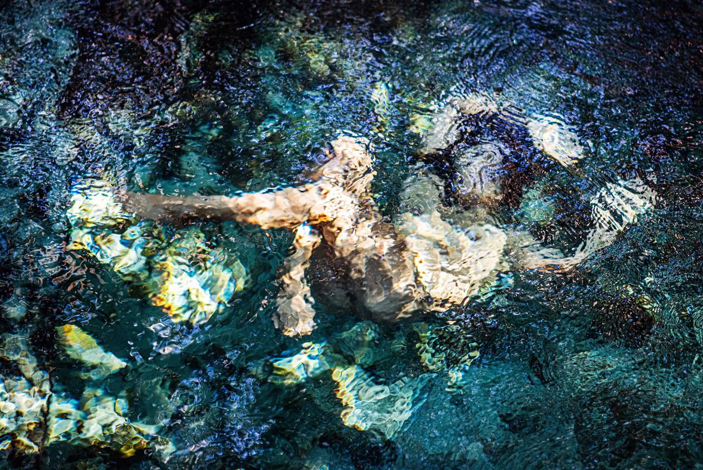 "Fade"- Colorful Nude in Water Photo