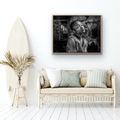 "Self Love"- Peaceful Black & White Photo Portrait