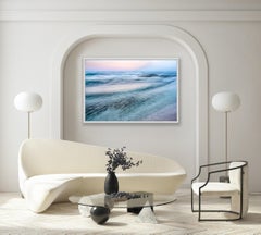 "Tropical Ocean Abstract"- Dreamy Dusk Ocean Photo, Isla Mujeres, Mexico