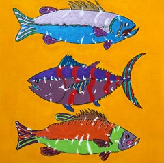 Gita di pesca, dipinto originale