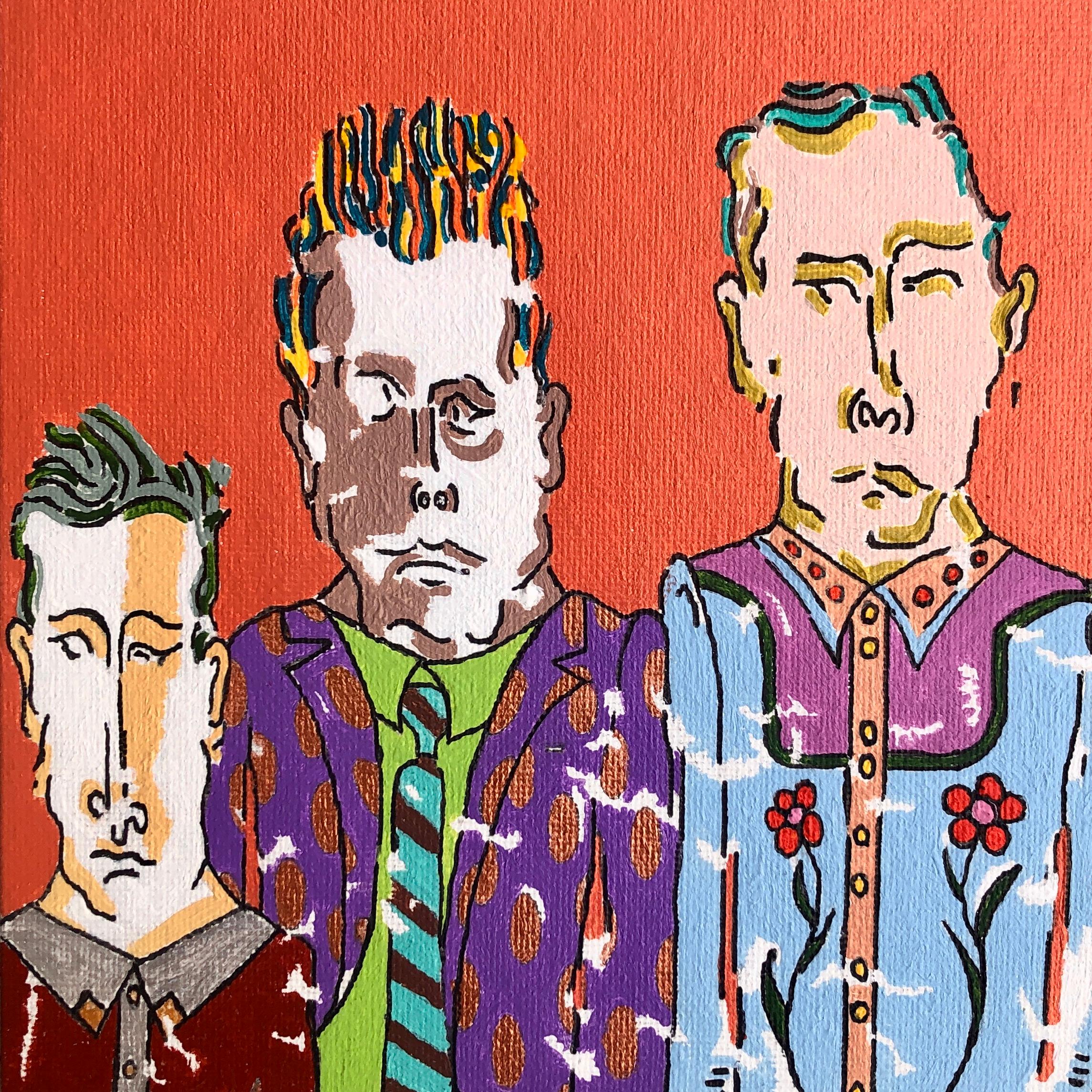 Figurative Painting di John McCabe - Greene & Greene & Greene, Pittura Originale