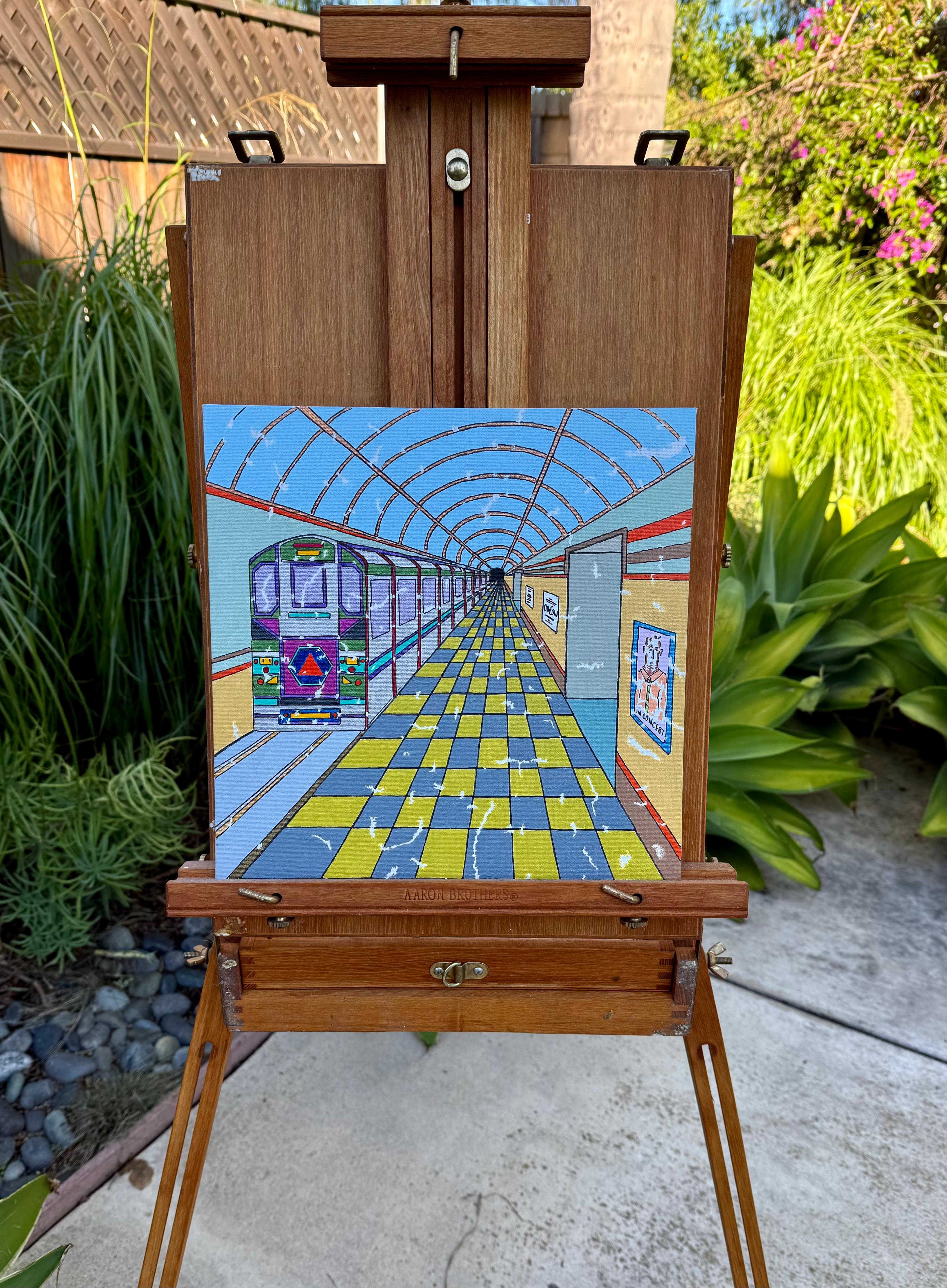 Maubert Mutualite, Originalgemälde (Zeitgenössisch), Painting, von John McCabe