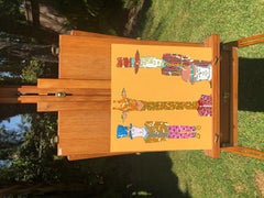 Orange Giraffe, Original Painting