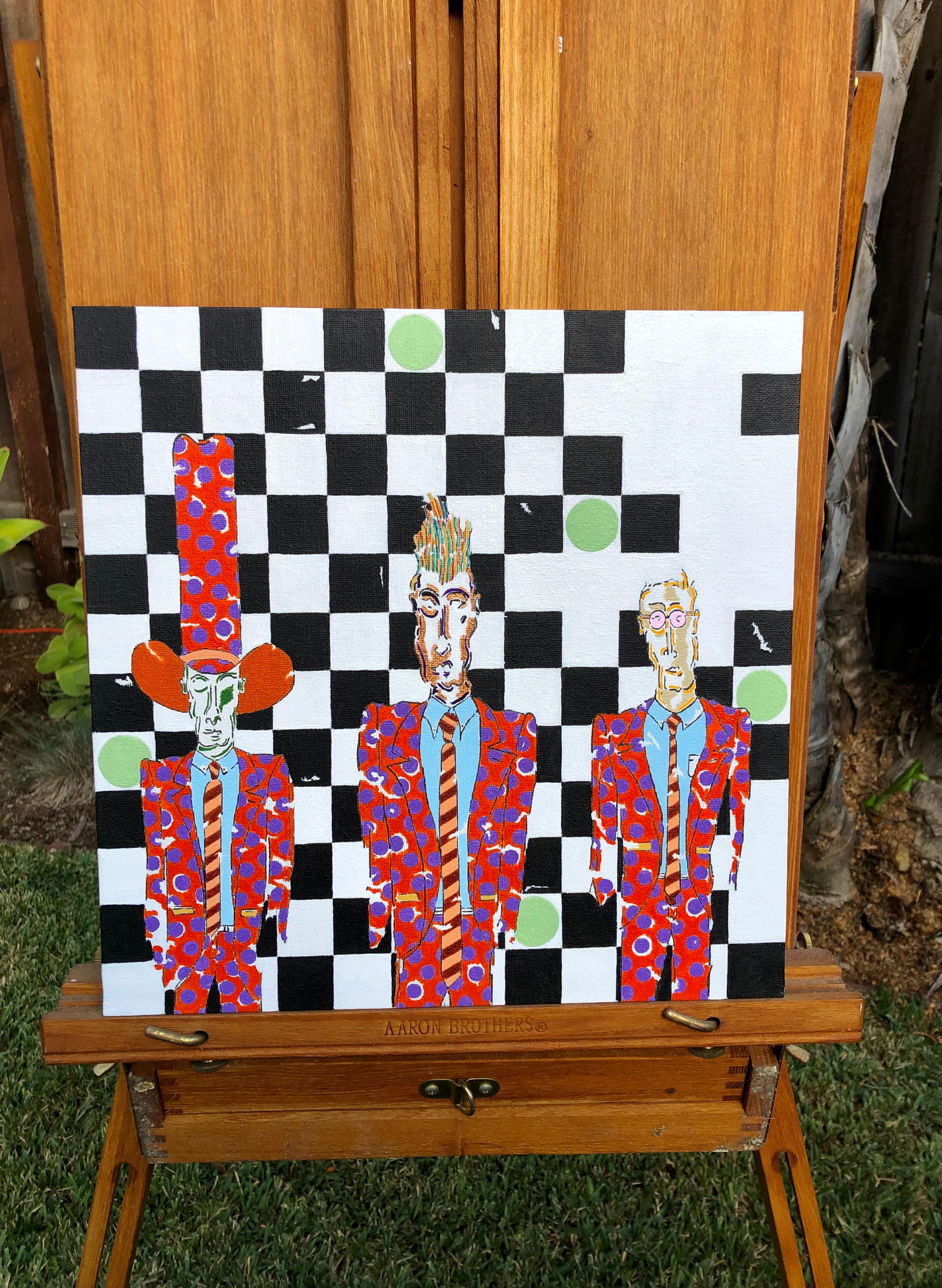 Cena di prova, Pittura originale - Painting Pop Art di John McCabe