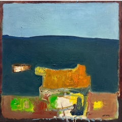 "At The Dock of the Bay" (2025) By John McCaw, Oil on Canvas, Abstract Original