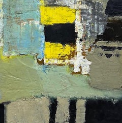 "Abejas en los árboles" (2024) de John McCaw, pintura al óleo abstracta original