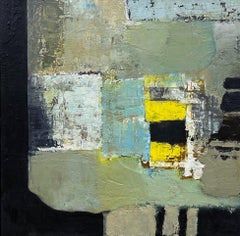 "Abejas en los árboles" (2024) de John McCaw, pintura al óleo abstracta original