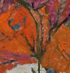 „Bouquet“ (2023) von John McCaw, Original abstraktes, geblümtes Ölgemälde